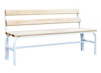 Скамейка гардеробная 1000 со спинкой (липа)