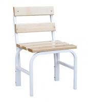 Скамейка гардеробная 500 со спинкой (липа)