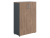 Шкаф NW 1280 закрытый темный орех/антрацит Шкаф NW 1280 закрытый темный орех/антрацит